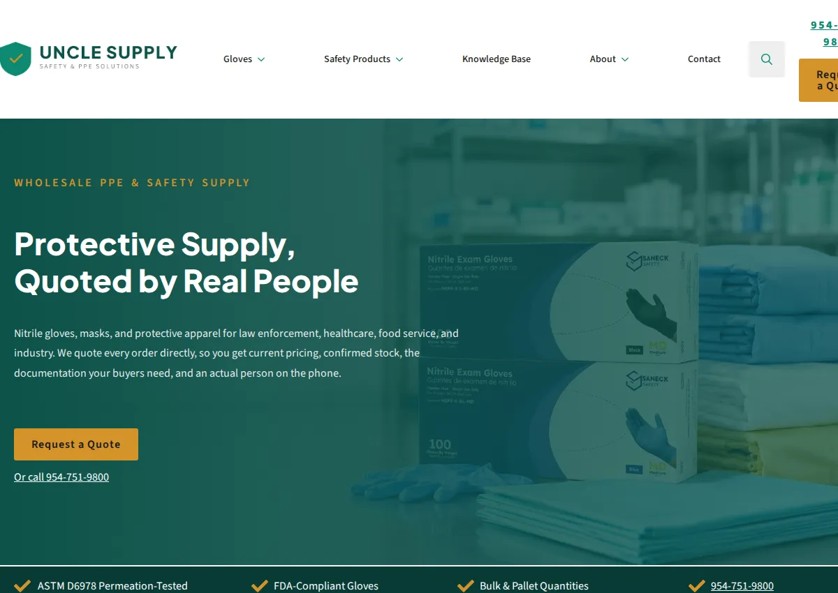 Store homepage