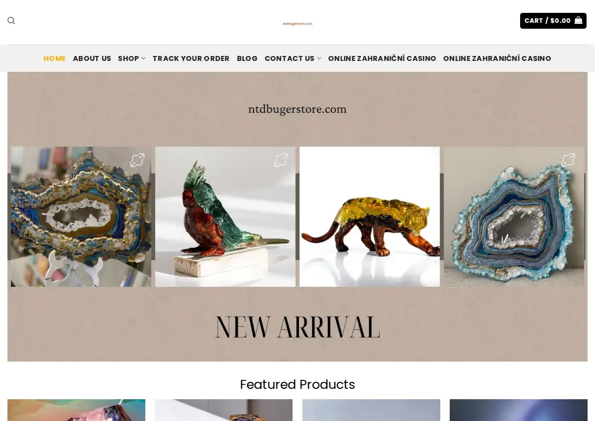 Store homepage