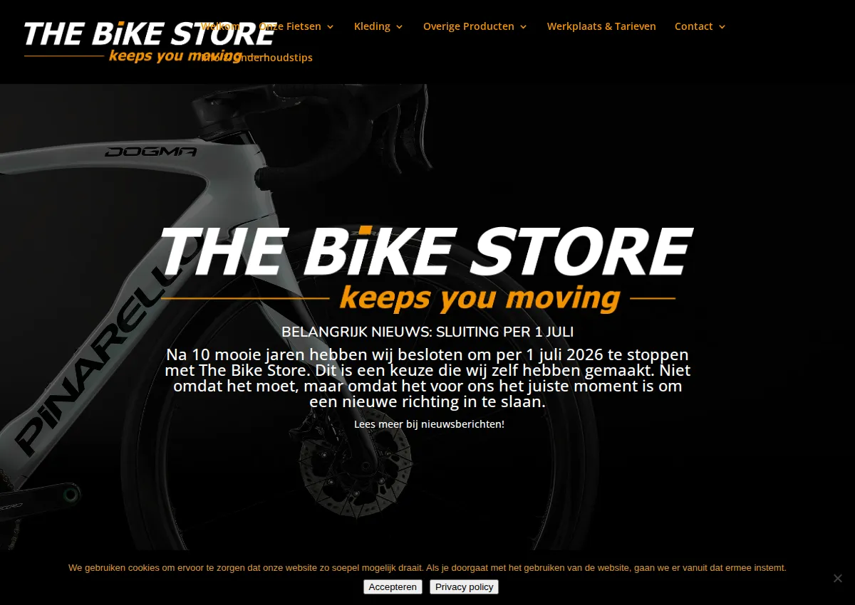 Store homepage