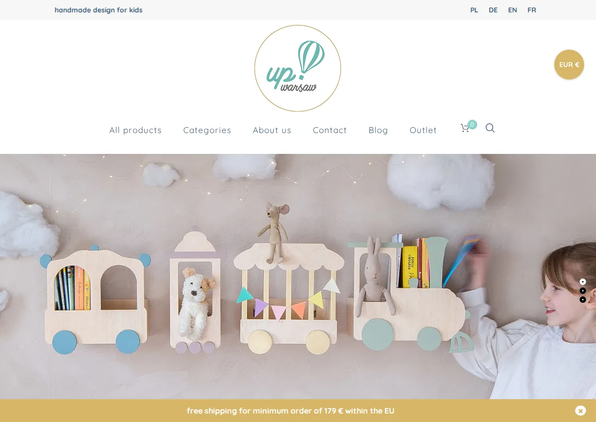 Store homepage