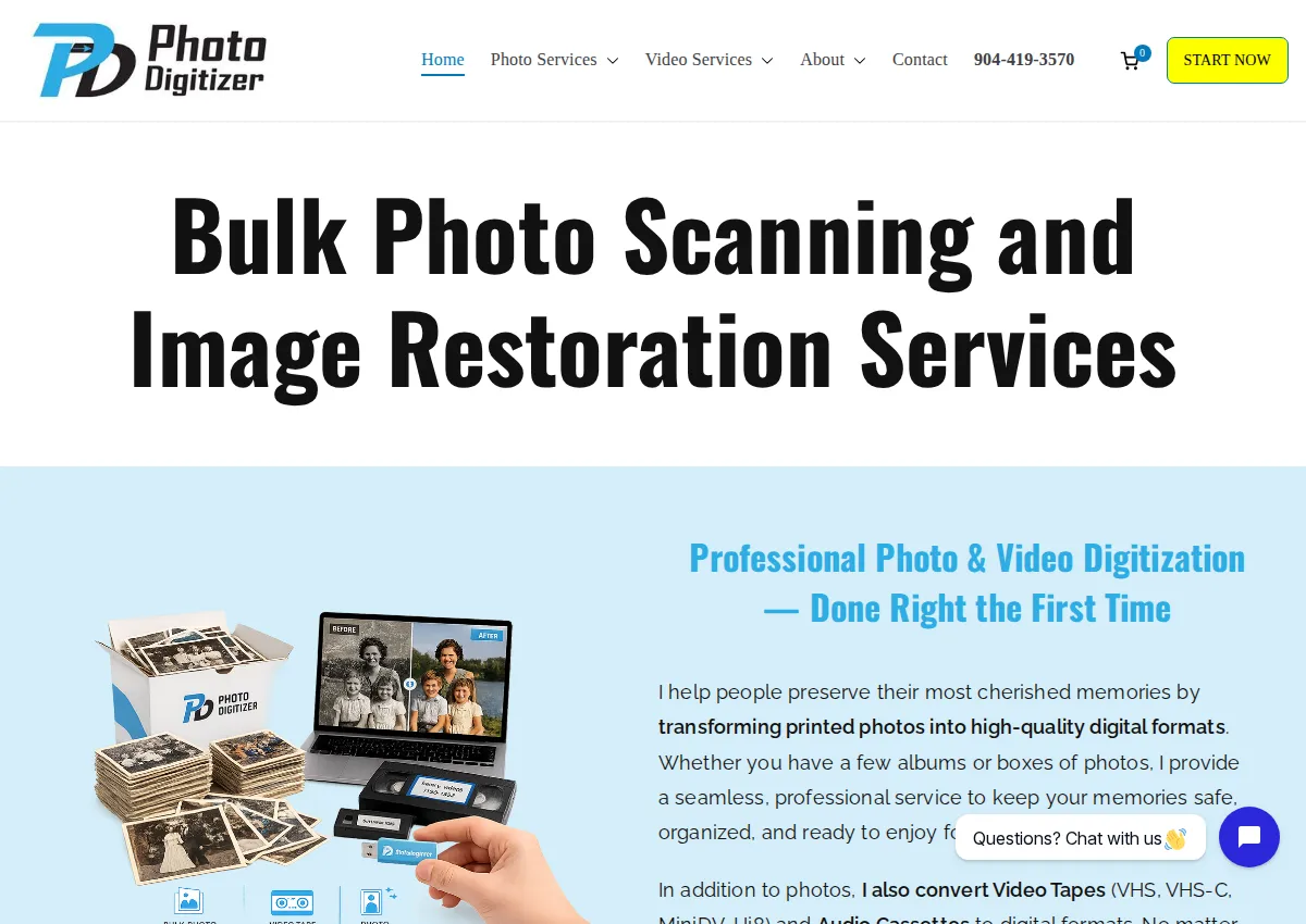 Store homepage