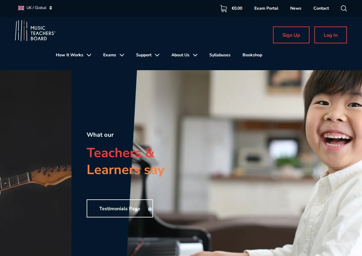 Store homepage