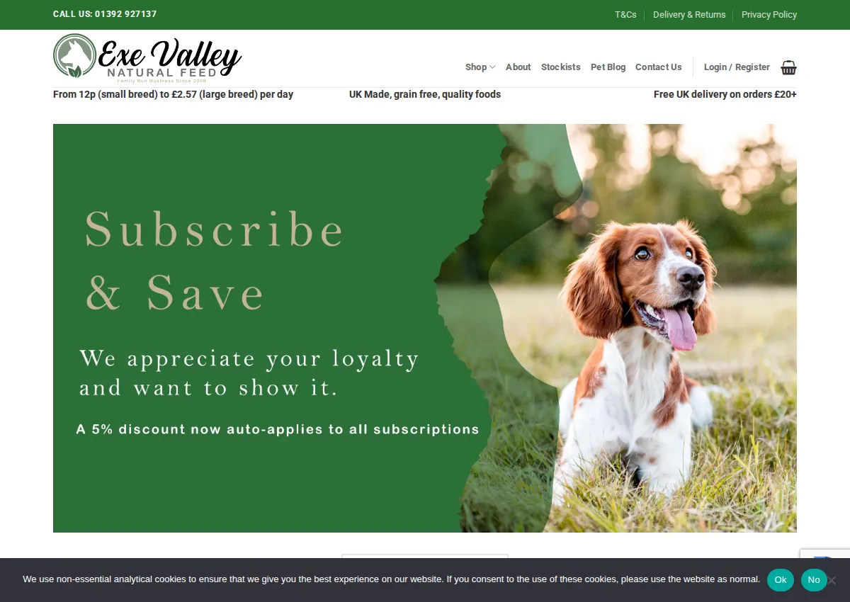 Store homepage