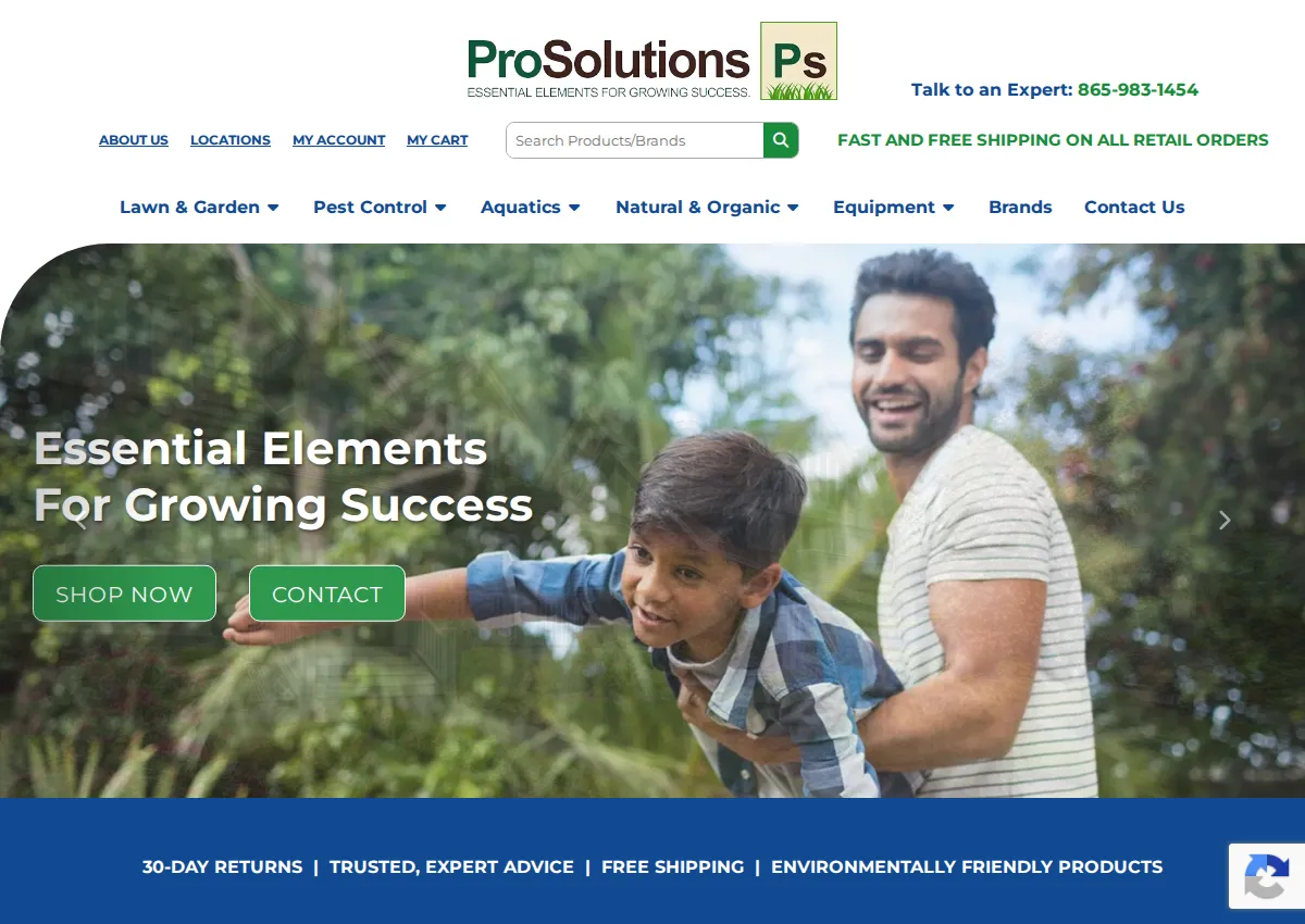 Store homepage