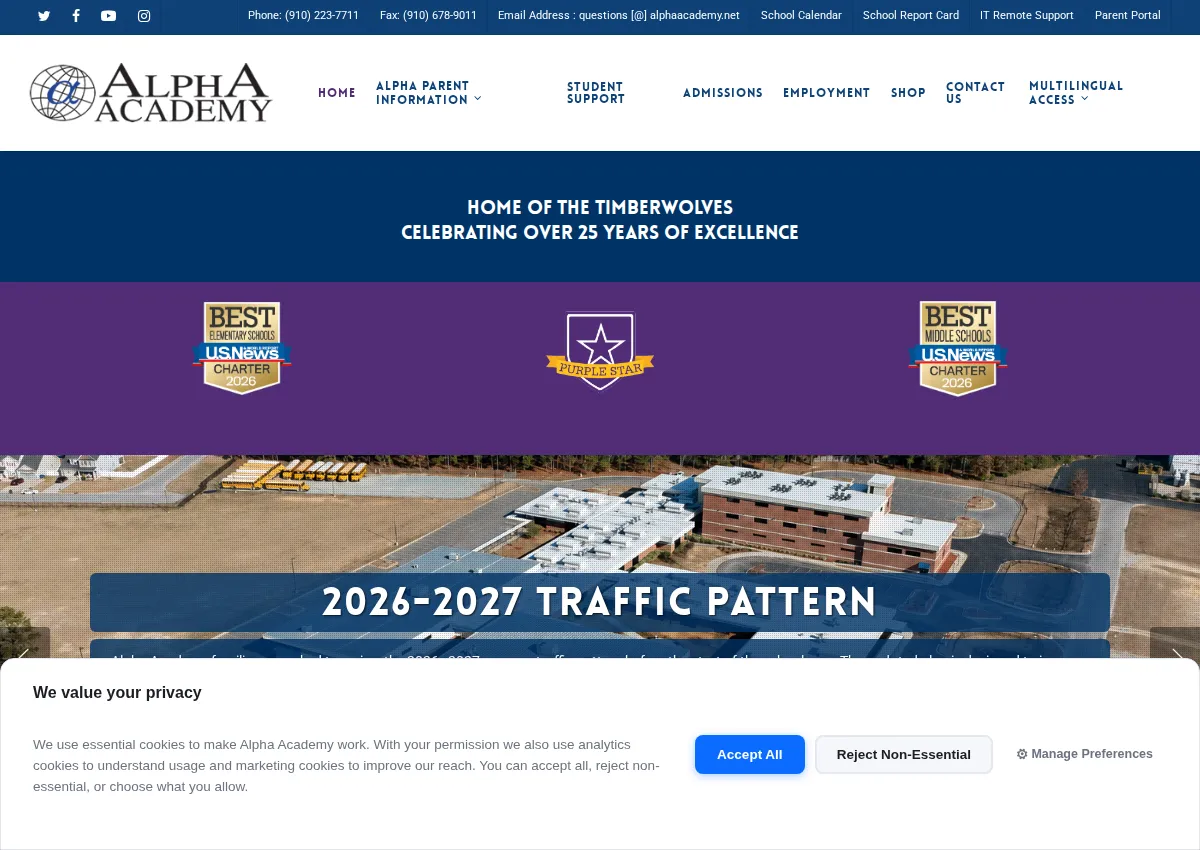 Store homepage