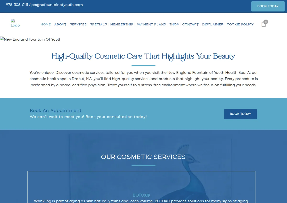 Store homepage