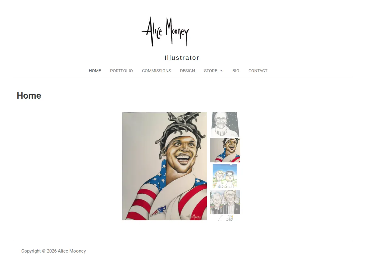 Store homepage
