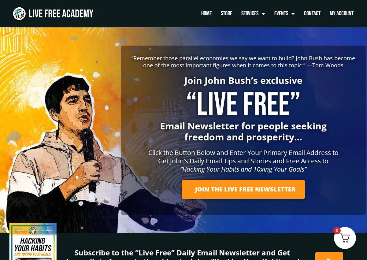 Store homepage