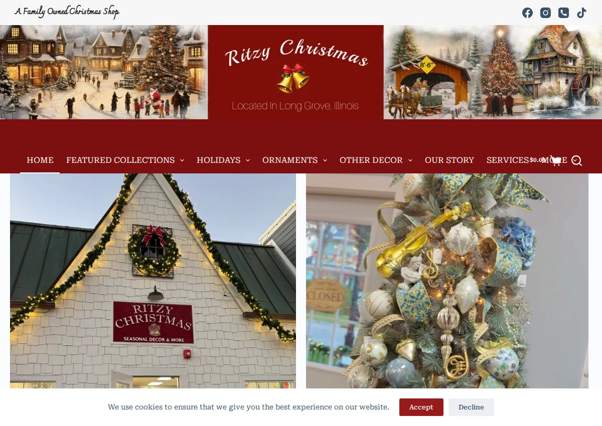 Store homepage