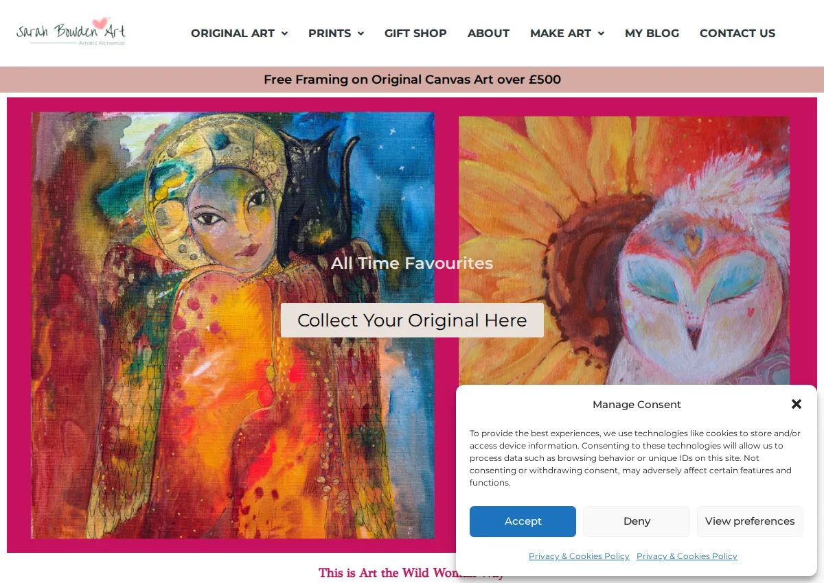 Store homepage