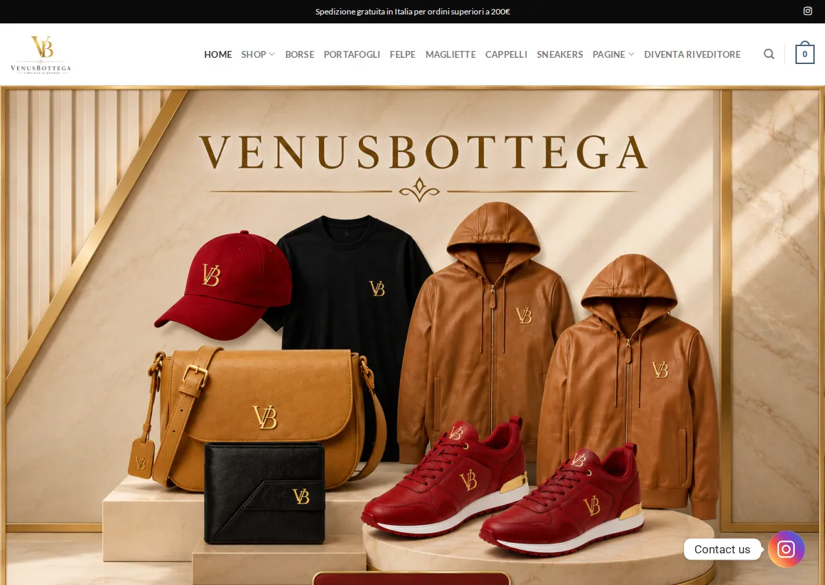 Store homepage
