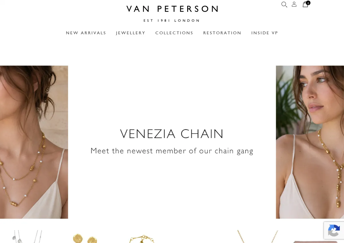 Store homepage