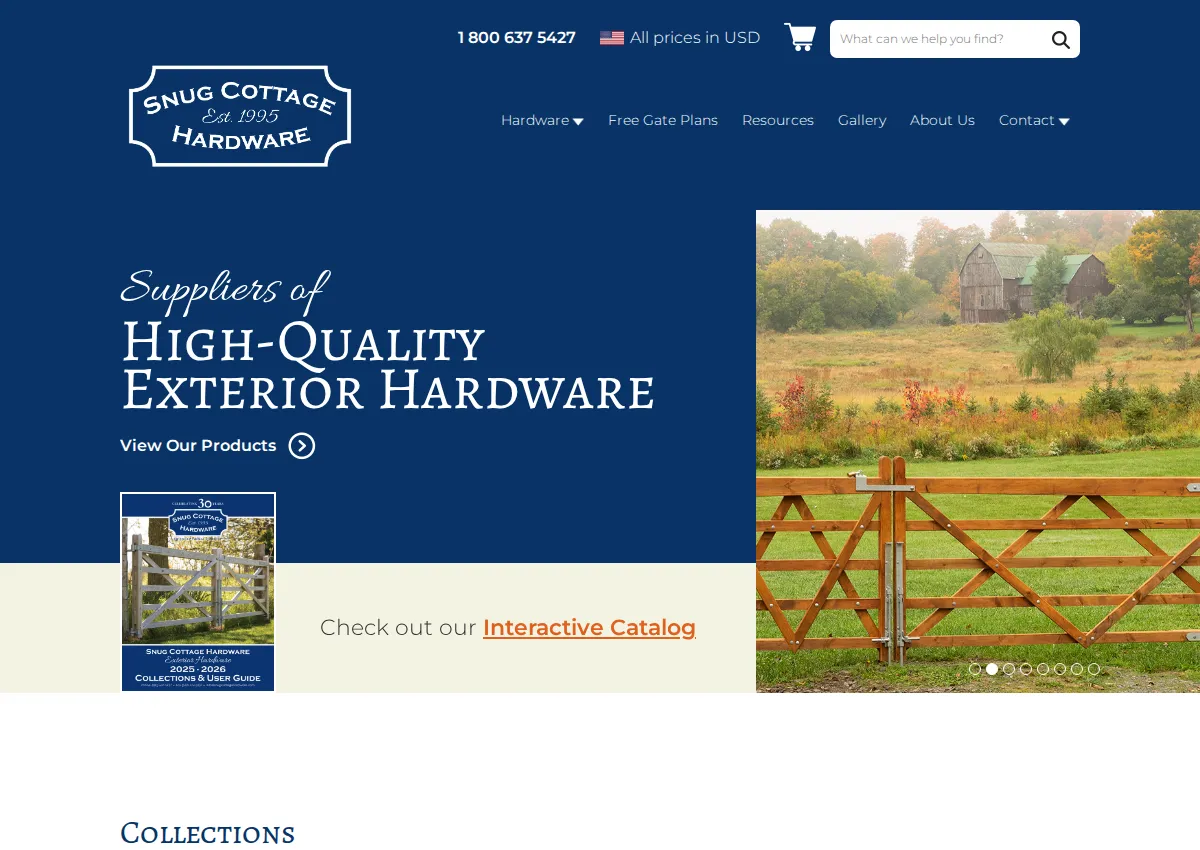 Store homepage