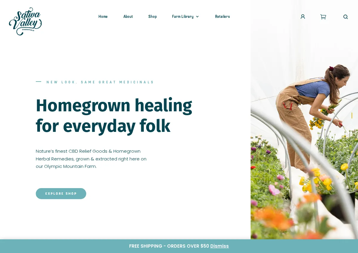 Store homepage