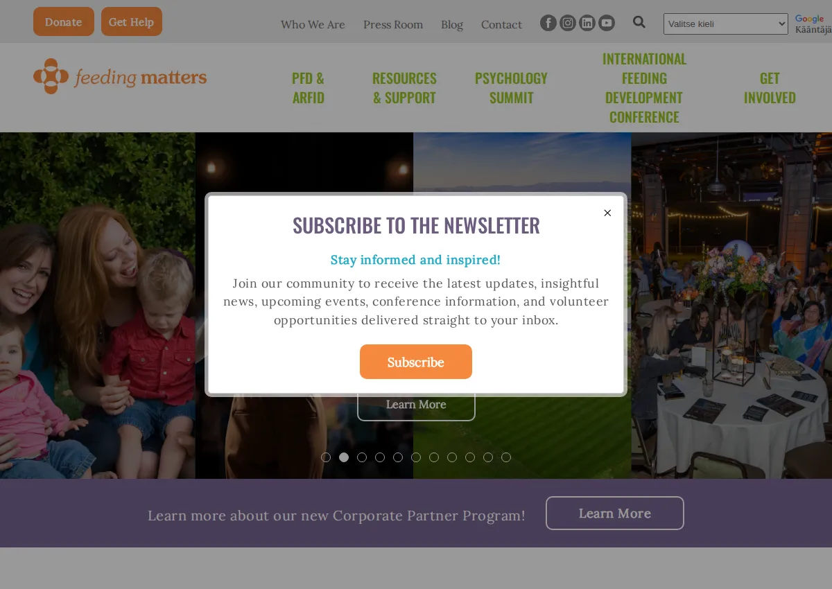 Store homepage
