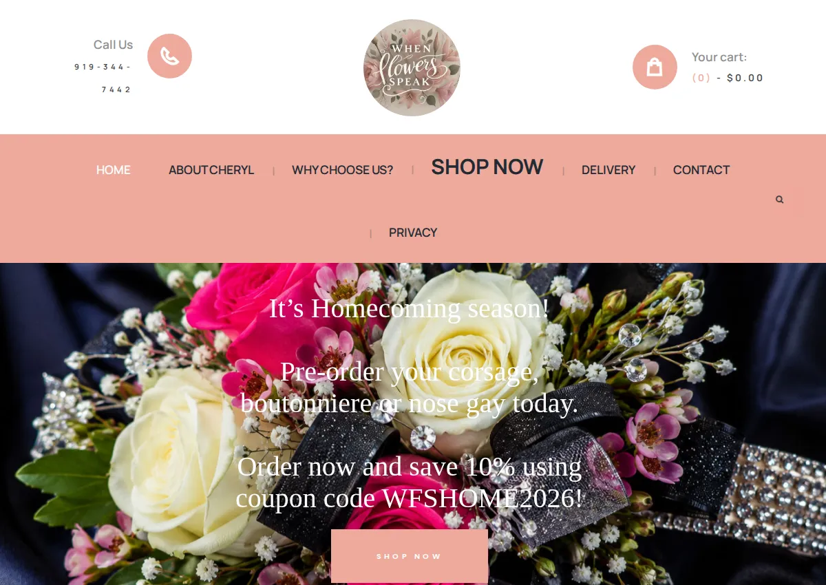 Store homepage
