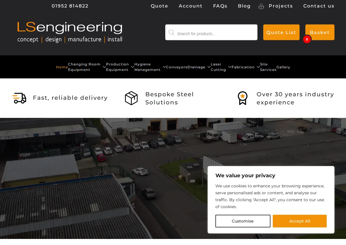 Store homepage