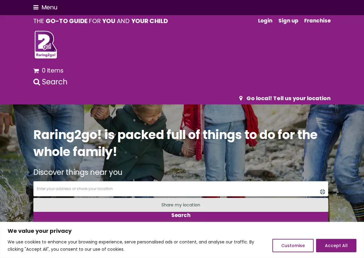 Store homepage