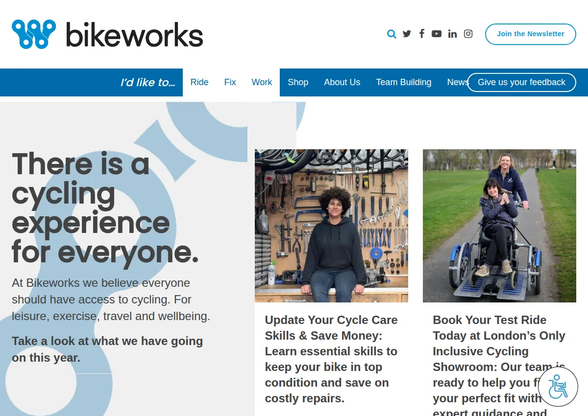 Store homepage