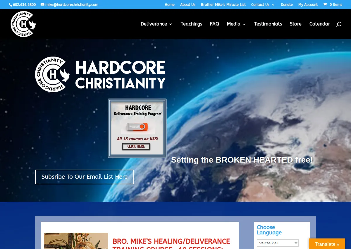 Store homepage