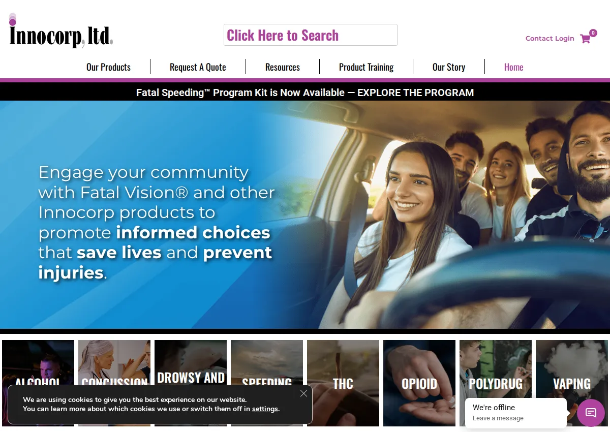 Store homepage