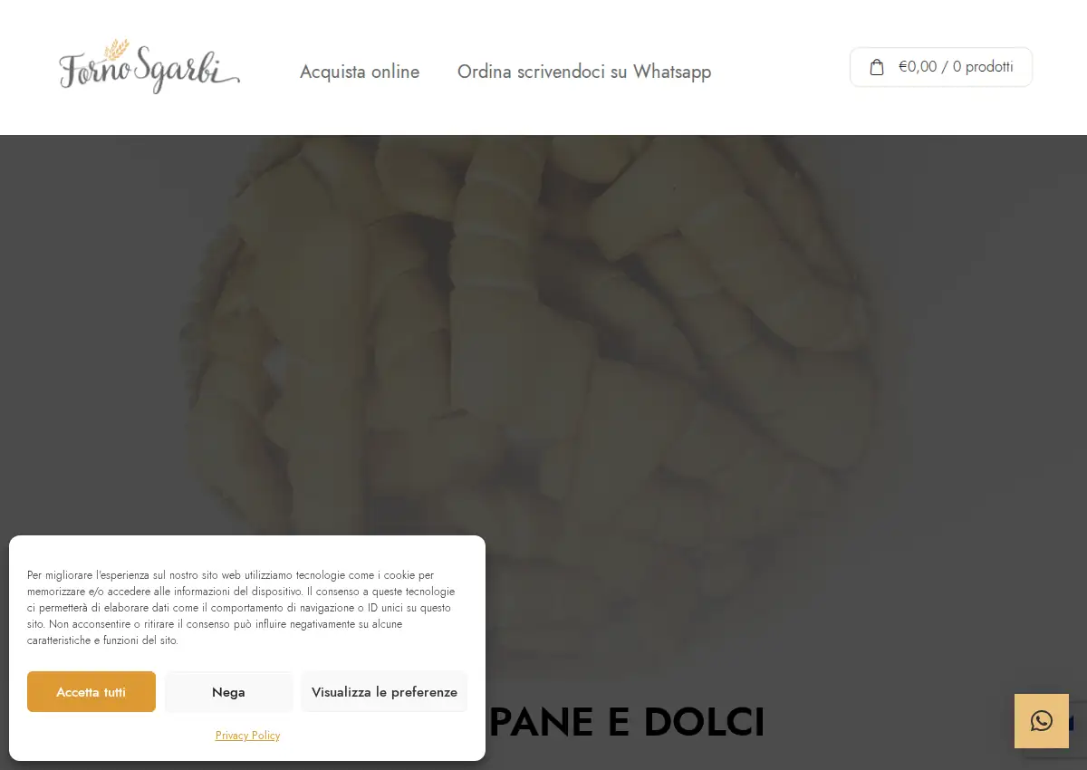 Store homepage