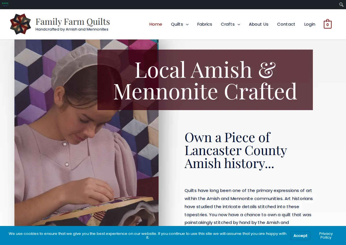 Store homepage