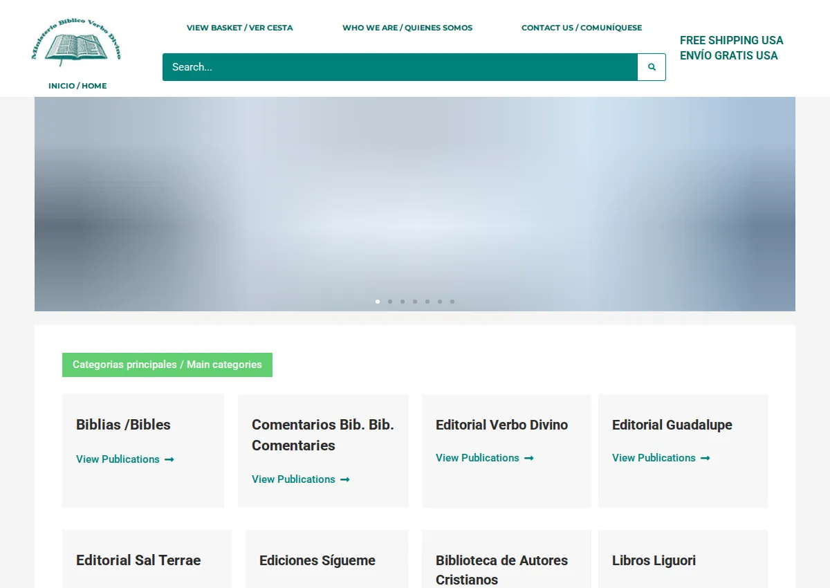 Store homepage