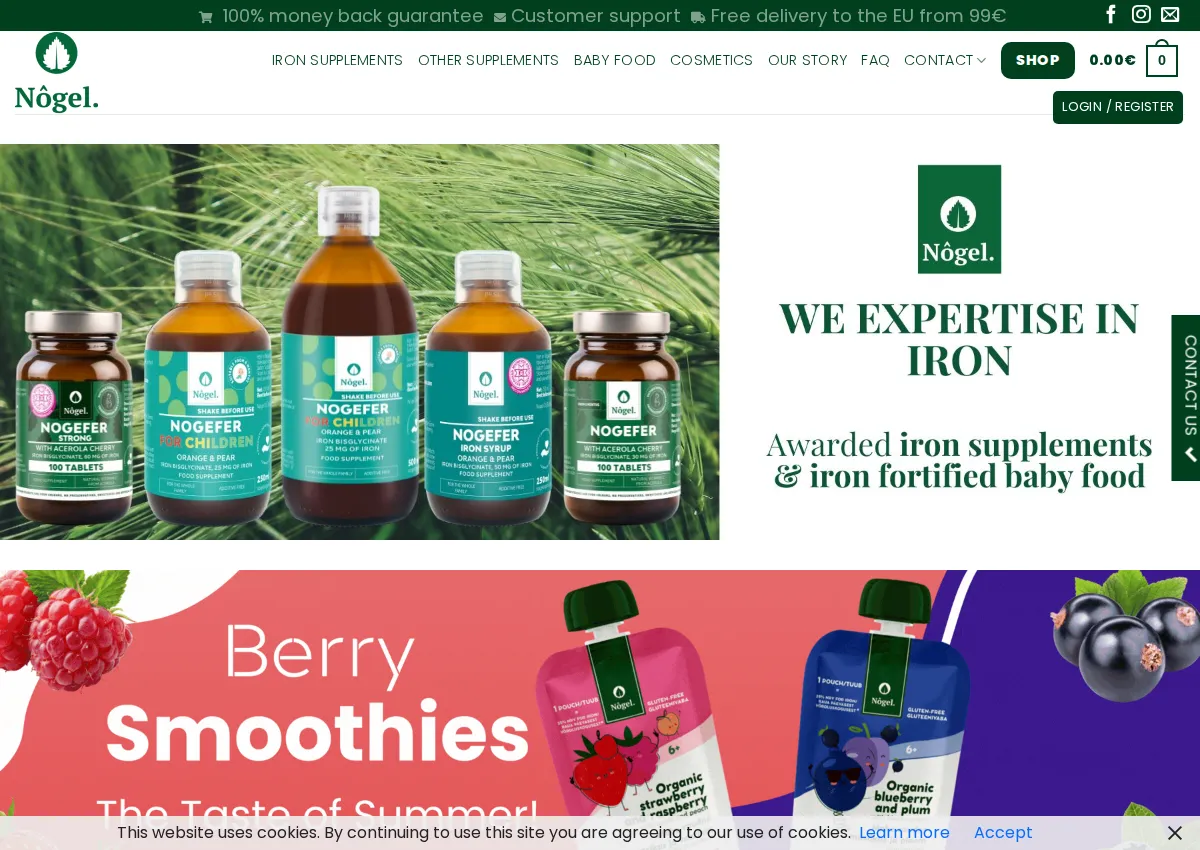Store homepage