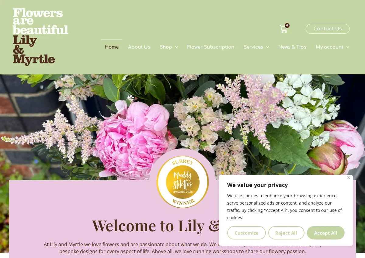 Store homepage