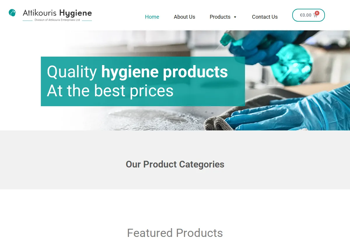 Store homepage