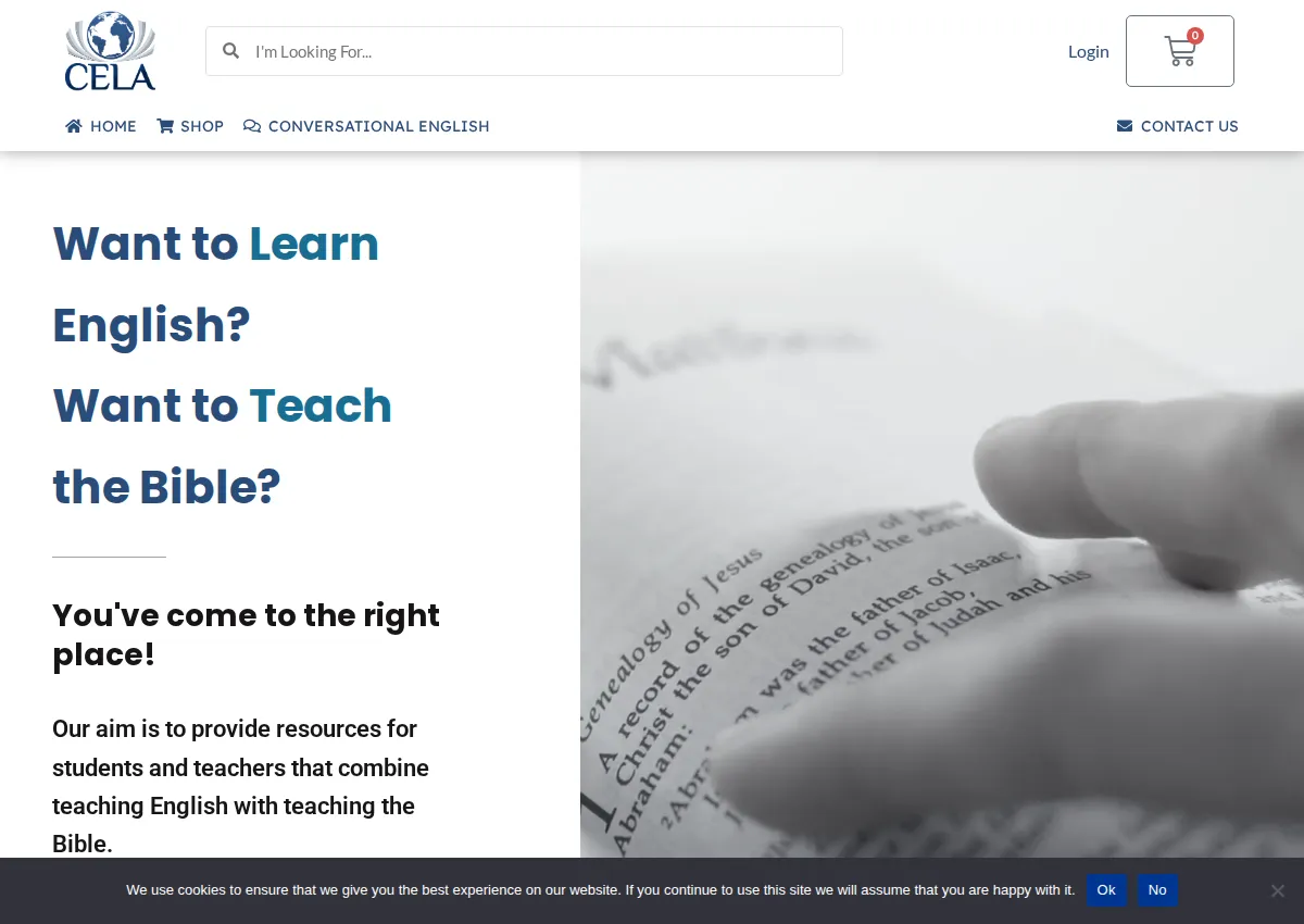 Store homepage