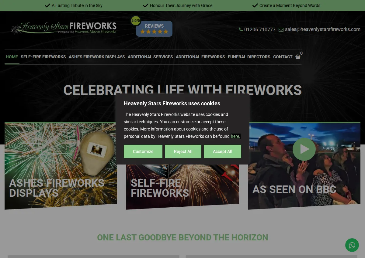 Store homepage
