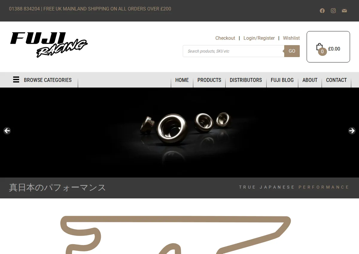 Store homepage