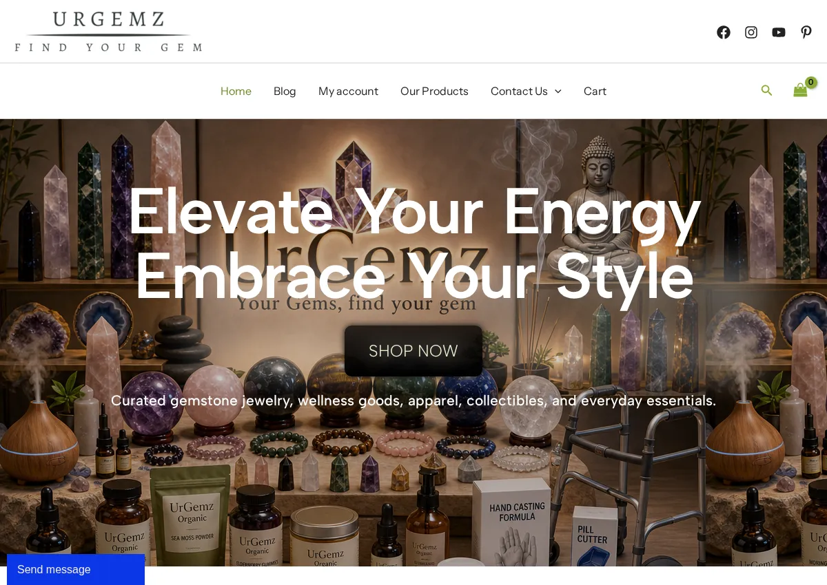Store homepage