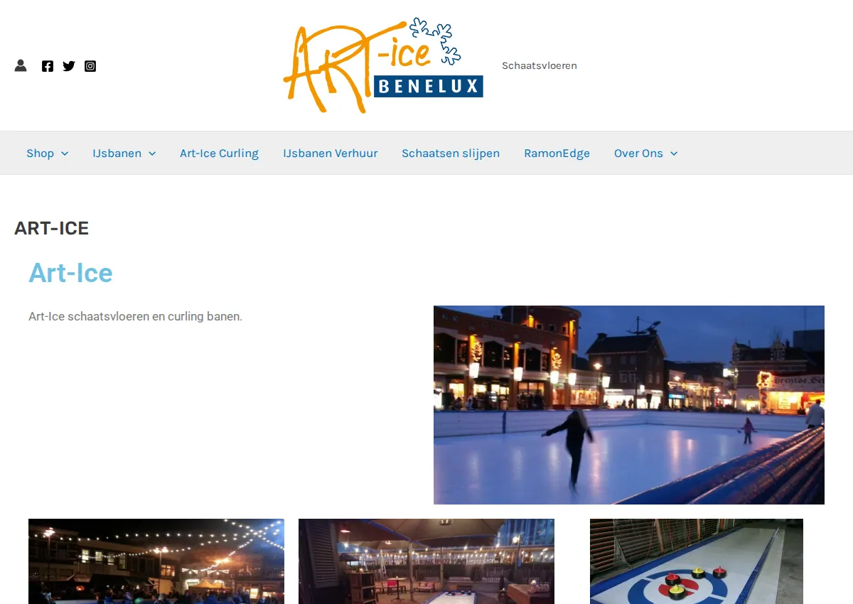 Store homepage