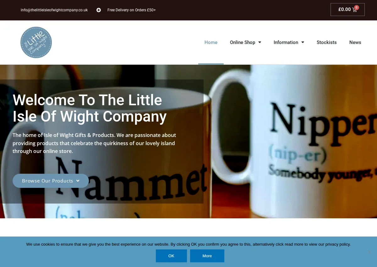 Store homepage