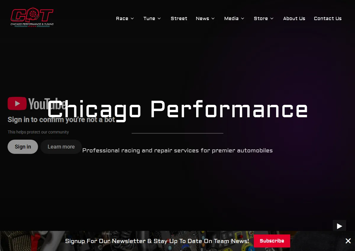 Store homepage