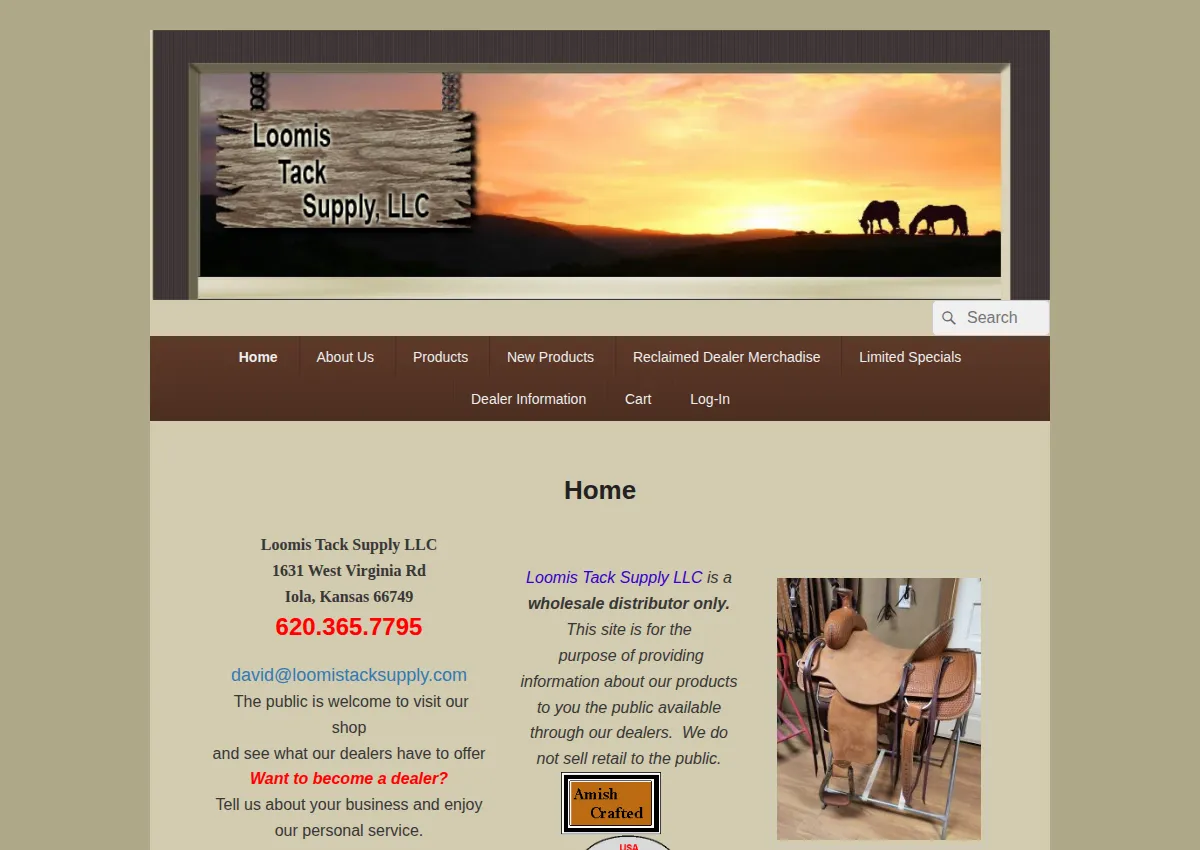 Store homepage