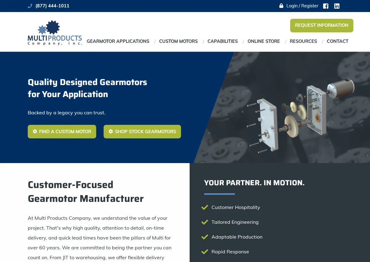 Store homepage