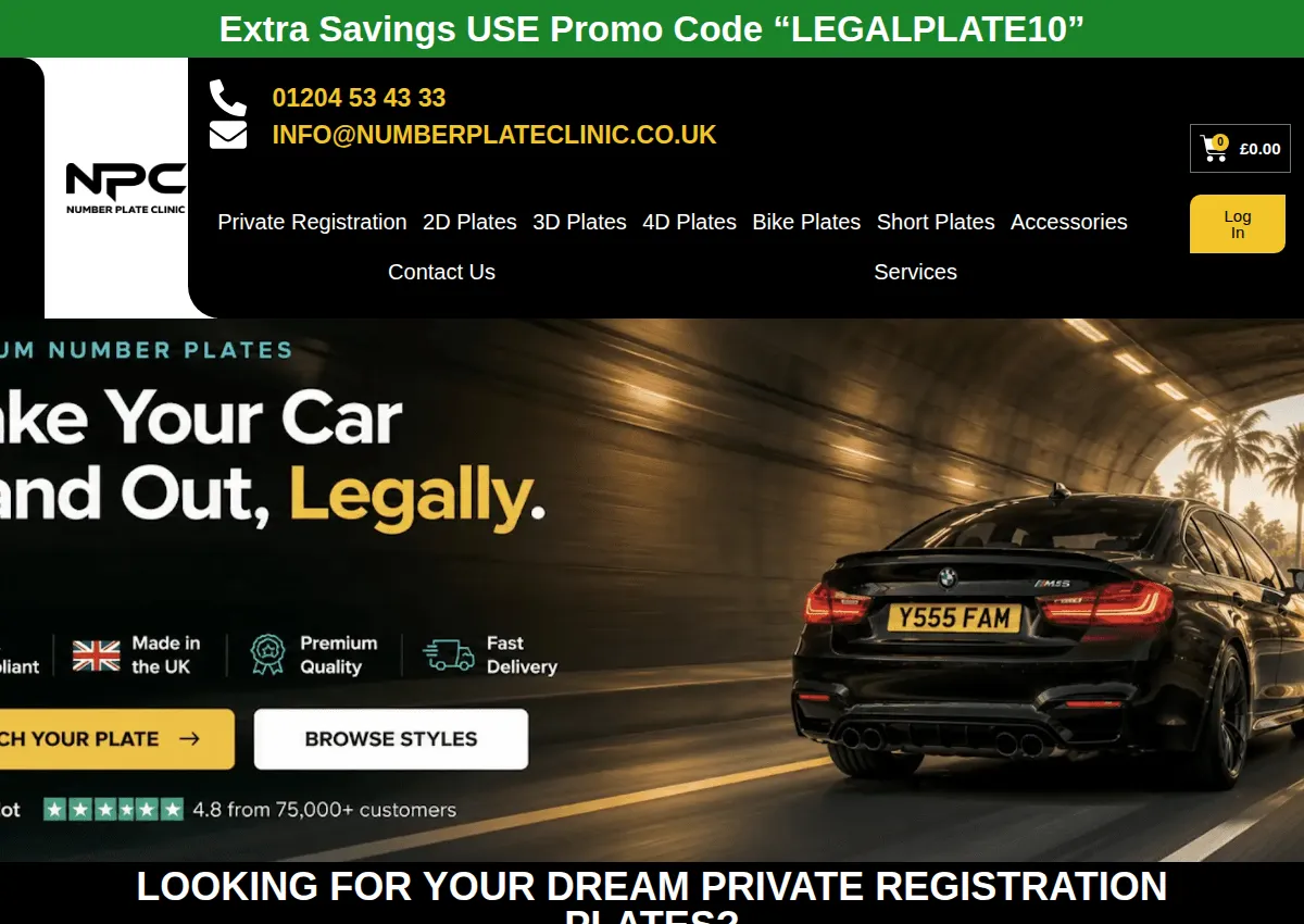 Store homepage