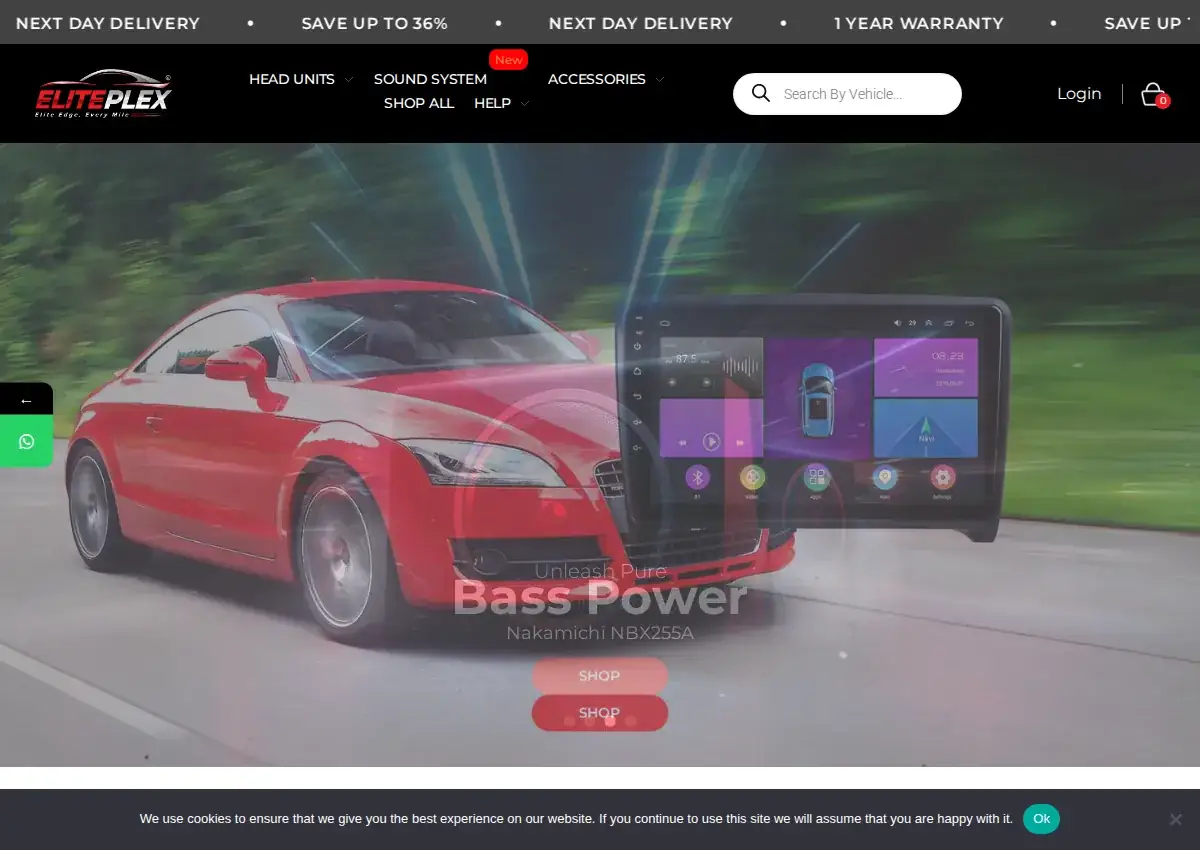 Store homepage