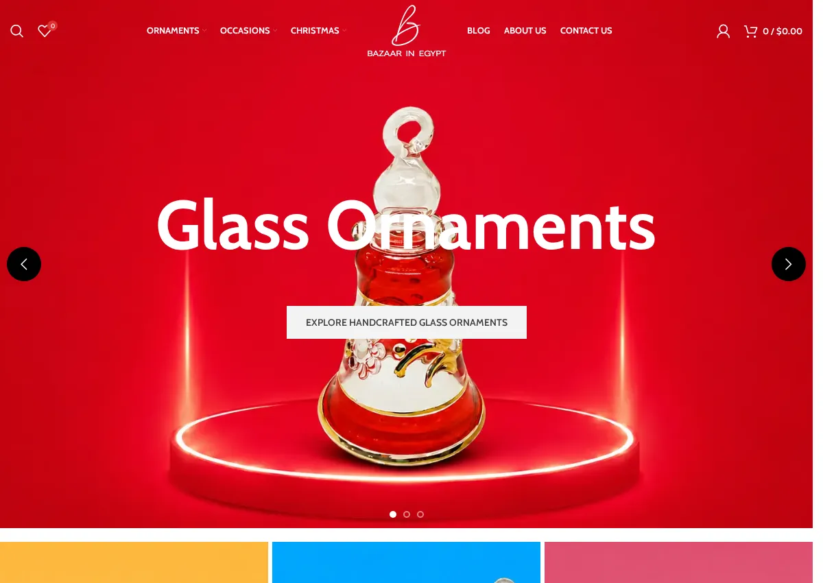 Store homepage