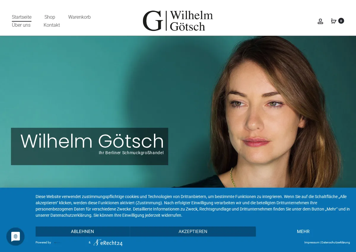 Store homepage
