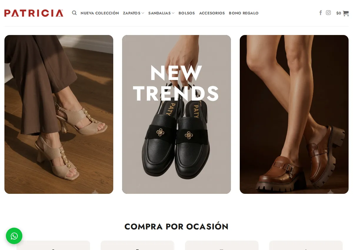 Store homepage