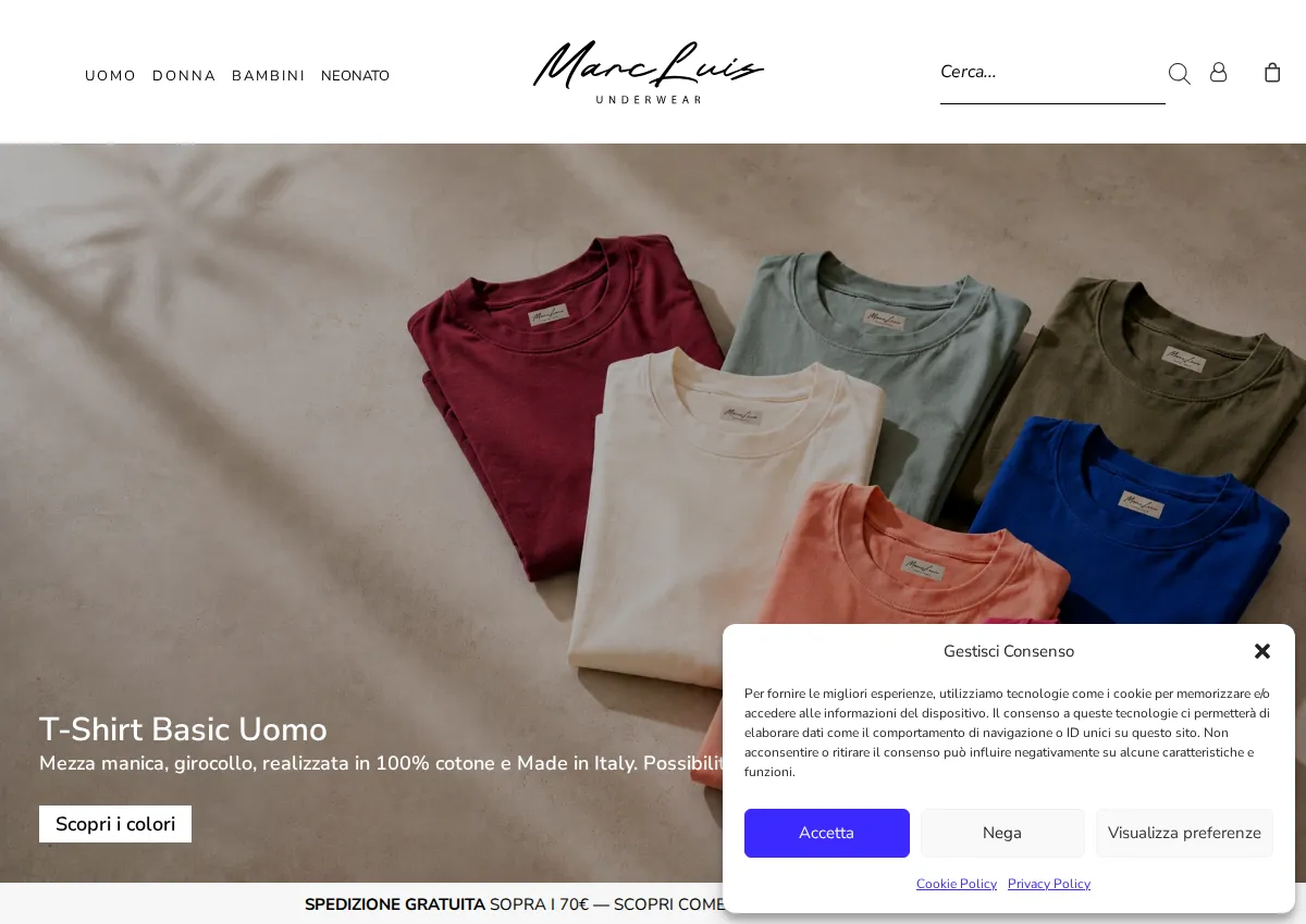 Store homepage
