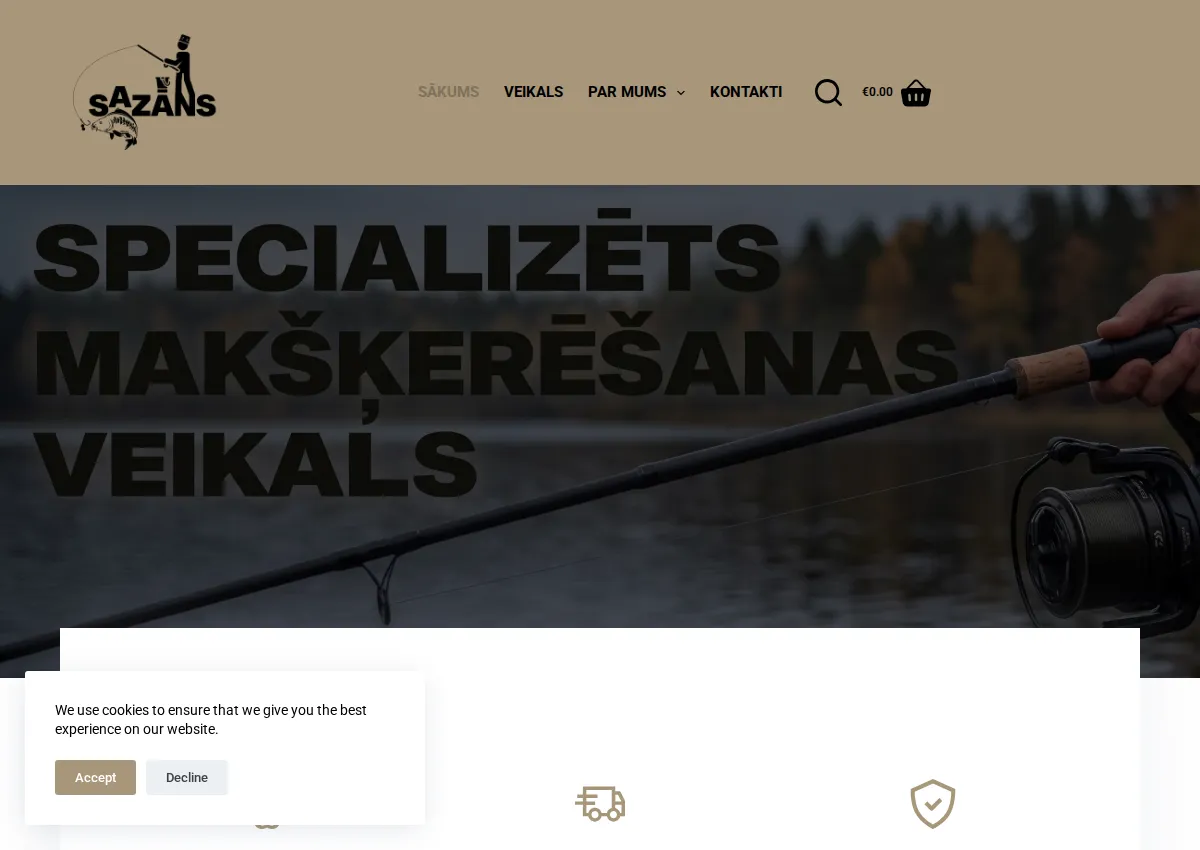 Store homepage