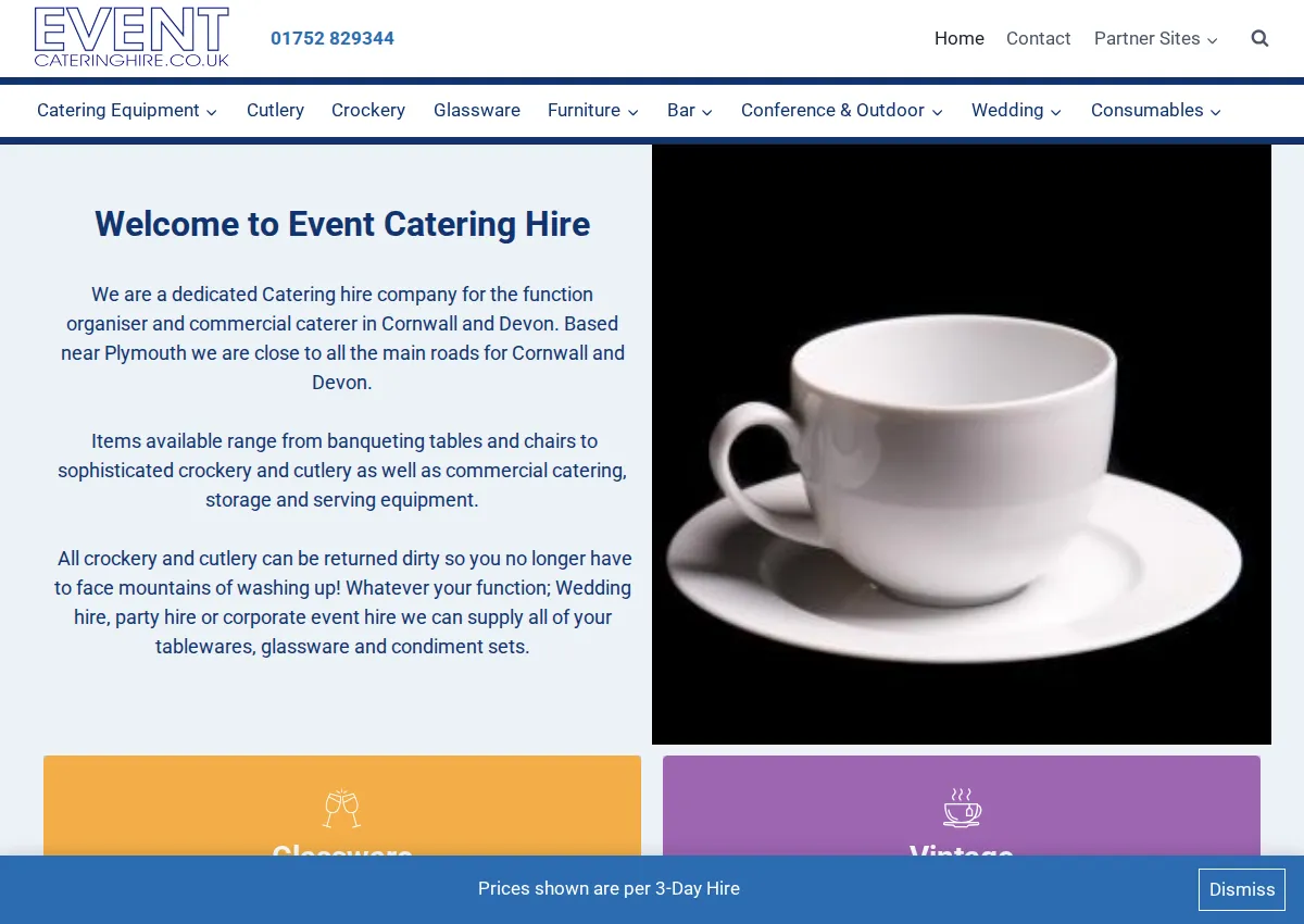 Store homepage