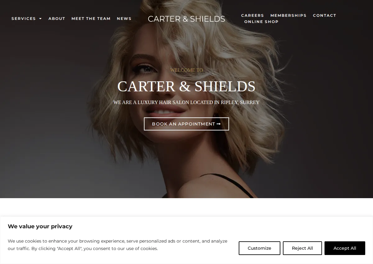 Store homepage