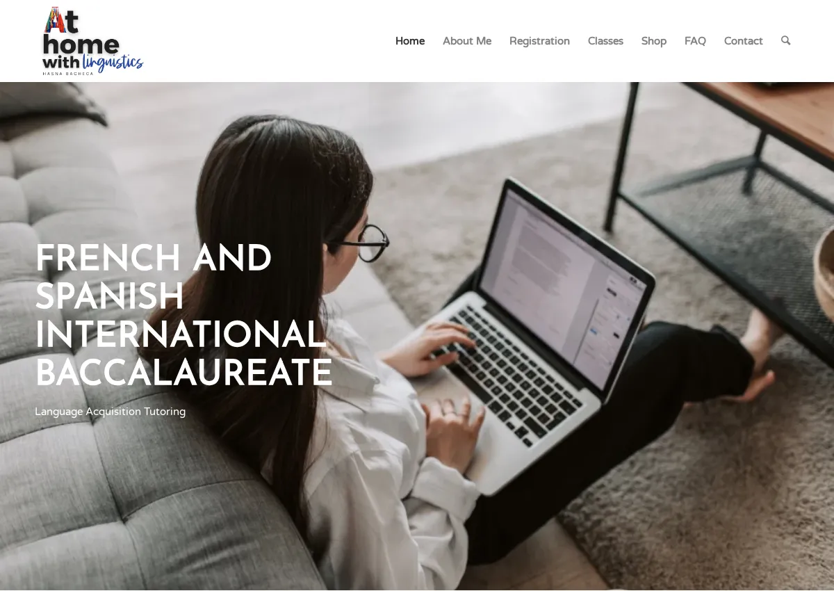 Store homepage
